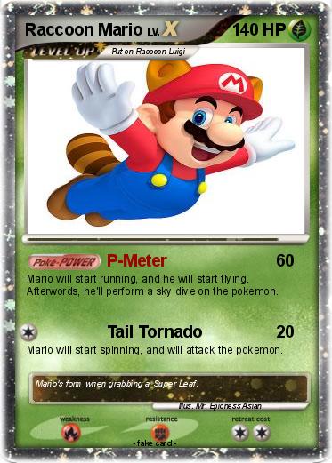 Pokemon Raccoon Mario