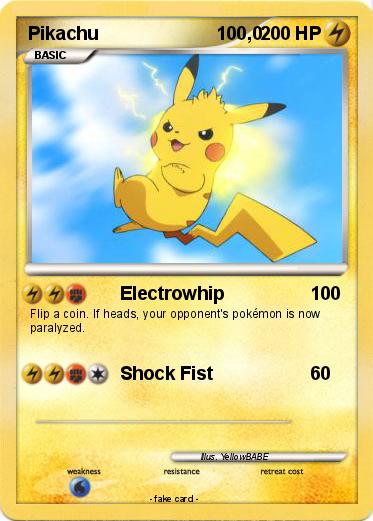 Pokemon Pikachu                       100,0