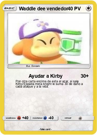Pokemon Waddle dee vendedor