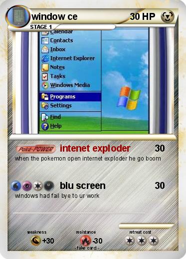 Pokemon window ce