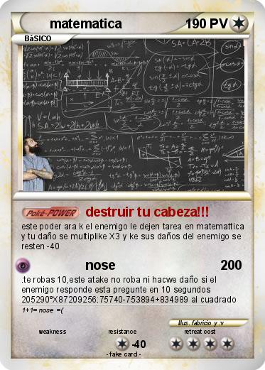 Pokemon matematica