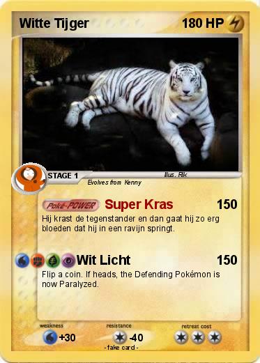 Pokemon Witte Tijger
