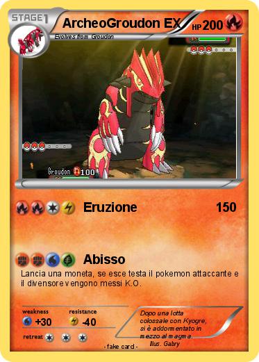 Pokemon ArcheoGroudon EX