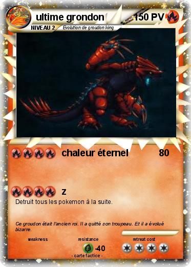 Pokemon ultime grondon