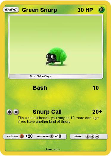 Pokemon Green Snurp