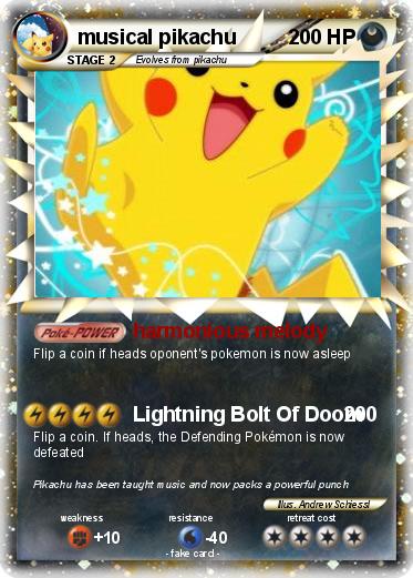 Pokemon musical pikachu