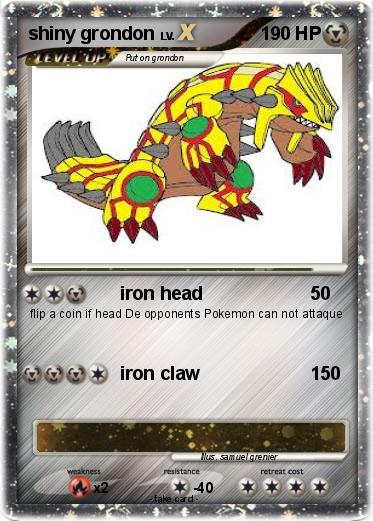 Pokemon shiny grondon