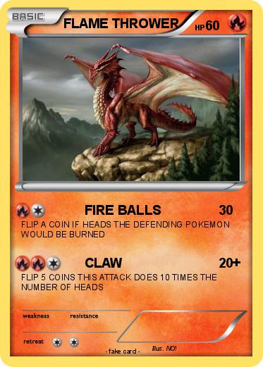 Pokemon FLAME THROWER