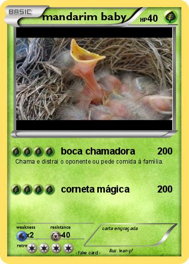 Pokemon mandarim baby