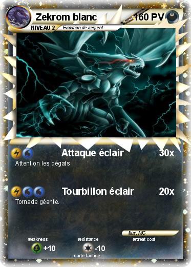 Pokemon Zekrom blanc