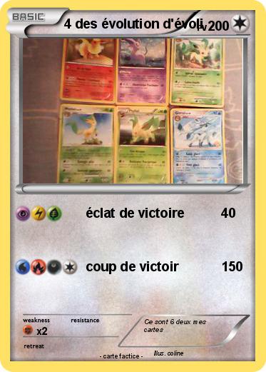 Pokemon 4 des évolution d'évoli