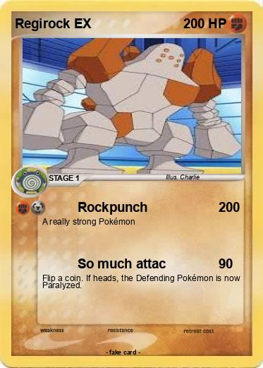 Pokemon Regirock EX