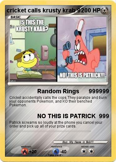 Pokemon cricket calls krusty krab 9