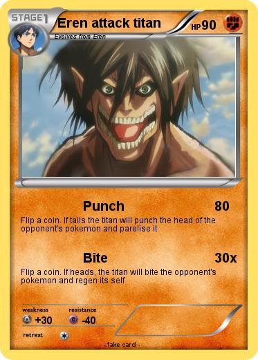 Pokemon Eren attack titan