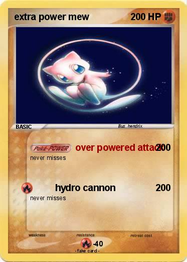 Pokemon extra power mew