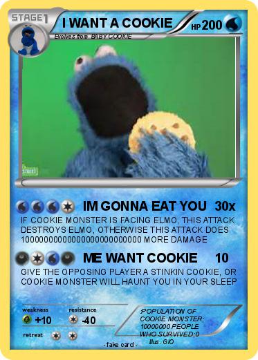 Pokemon I WANT A COOKIE