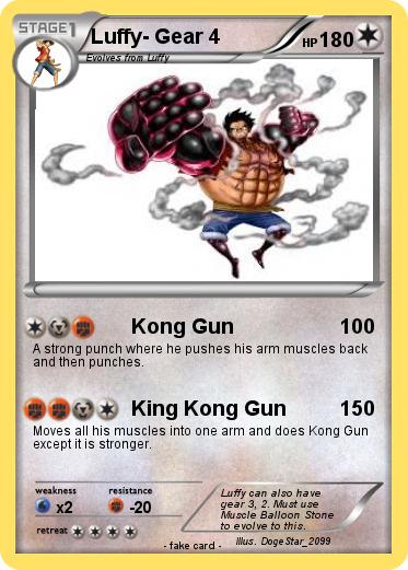 Pokemon Luffy- Gear 4