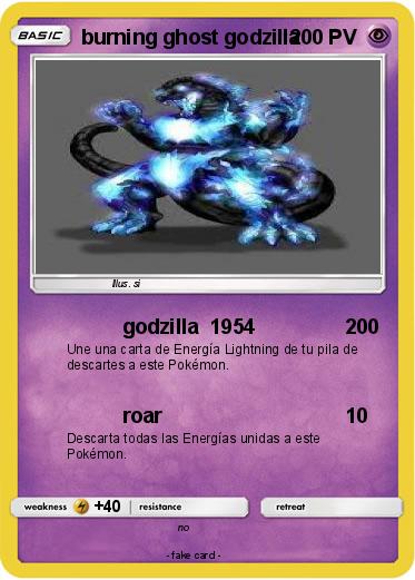 Pokemon burning ghost godzilla