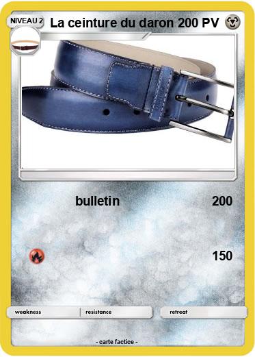 Pokemon La ceinture du daron