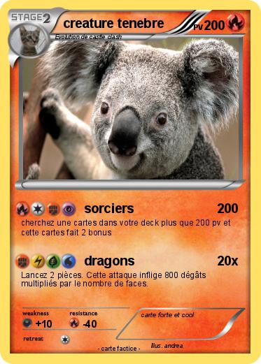 Pokemon creature tenebre