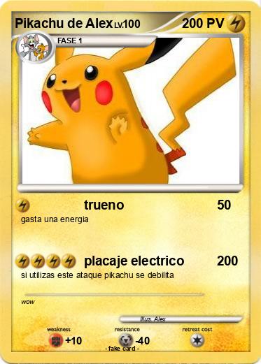 Pokemon Pikachu de Alex
