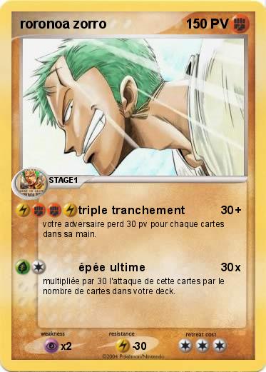 Pokemon roronoa zorro