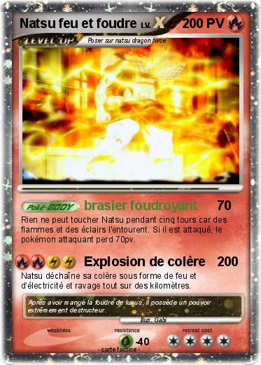 Pokemon Natsu feu et foudre