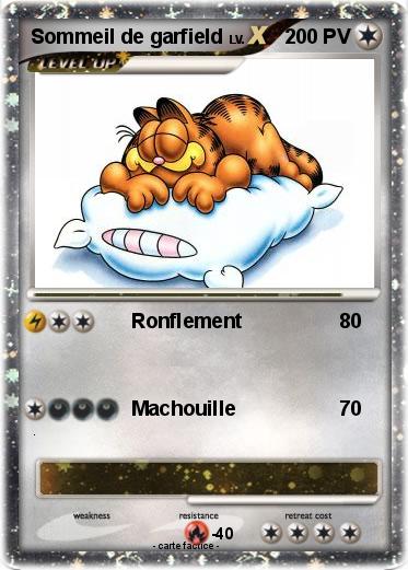 Pokemon Sommeil de garfield