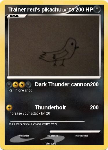 Pokemon Trainer red's pikachu