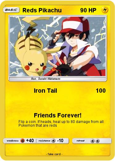 Pokemon Reds Pikachu