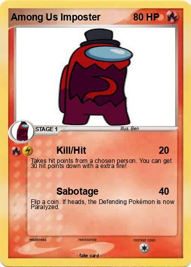 Pokemon Among Us Imposter