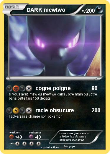Pokemon DARK mewtwo