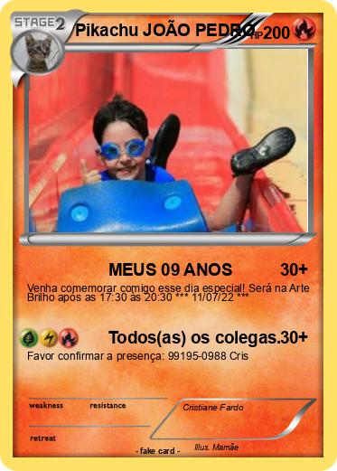 Pokemon Pikachu JOÃO PEDRO