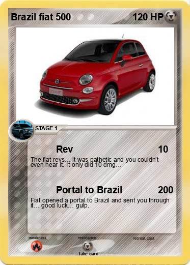 Pokemon Brazil fiat 500