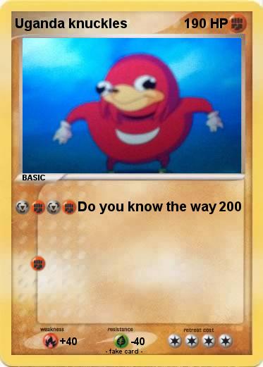 Pokemon Uganda knuckles