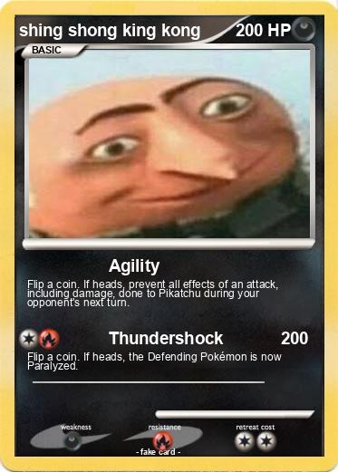 Pokemon shing shong king kong