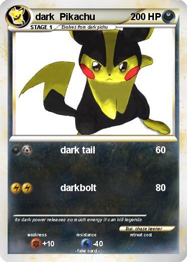Pokemon dark  Pikachu