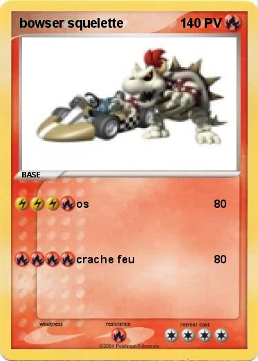 Pokemon bowser squelette