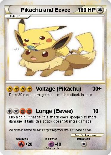 Pokemon Pikachu and Eevee