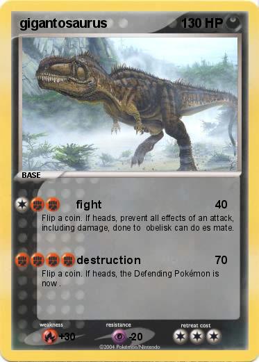 Pokemon gigantosaurus