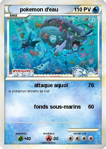 Pokemon pokemon d'eau