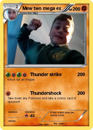 Pokemon Mew two mega ex