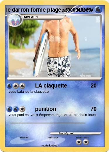 Pokemon le darron forme plage