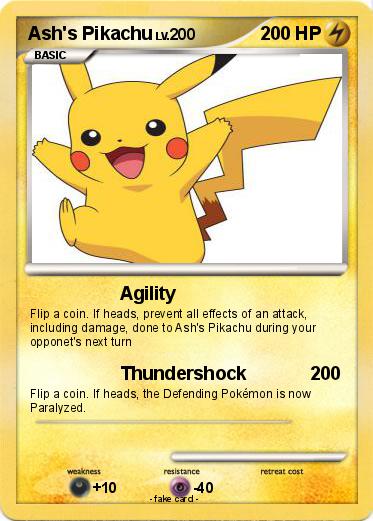Pokemon Ash's Pikachu