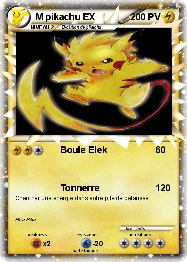 Pokemon M pikachu EX