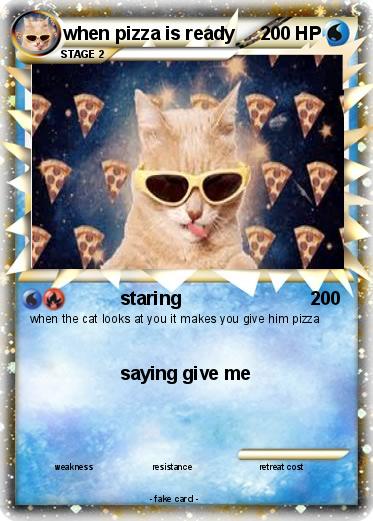 Pokemon when pizza is ready