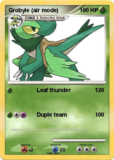 Pokemon Grobyle (air mode)