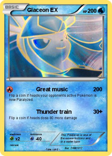 Pokemon Glaceon EX