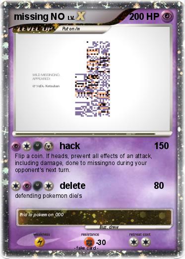 Pokemon missing NO