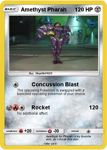 Pokémon Amethyst Pharah - Concussion Blast - My Pokemon Card
